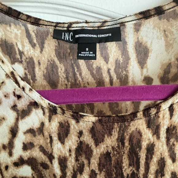 Animal print mid length INC dress - Picture 2 of 10